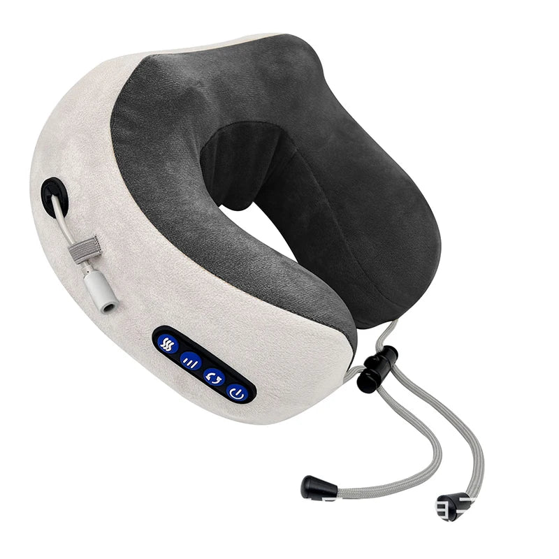 Electric Neck Massager U-Shaped Health Care Neck Shoulder Kneading 3D Massage Pillow Cervical Back Muscle Relaxing Massage