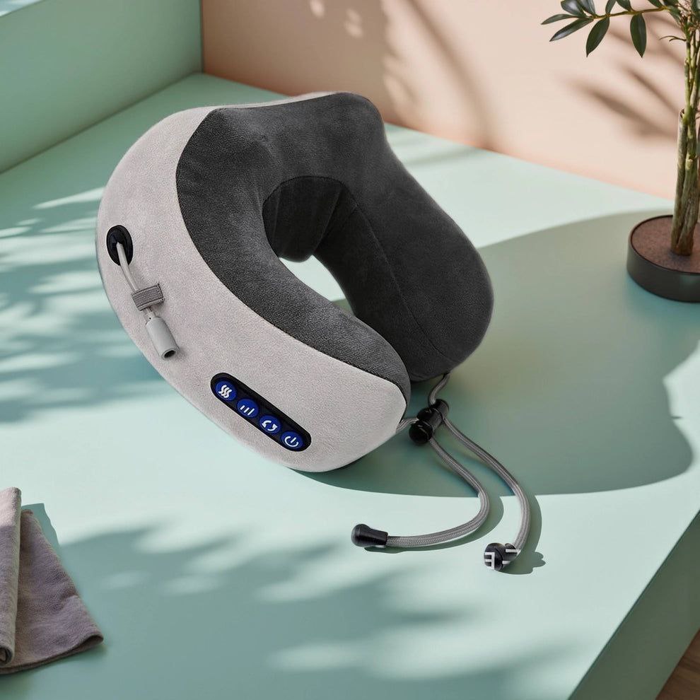 FIELEKO™ NeckRelax Pro — Almohada Masajeadora Inteligente